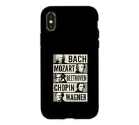 Carcasa para iPhone X/XS Bach Mozart Beethoven Chopin Wagner Iconos Clásicos
