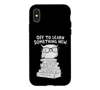 Carcasa para iPhone X/XS Back to School Wise Owl Learning Student