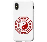Carcasa para iPhone X/XS Bagua Espejo Feng Shui Diseño Yin/Yang Ocho Trigramas Símbolo