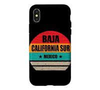 Carcasa para iPhone X/XS Baja California Sur México Retro Vintage Baja California Sur