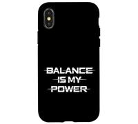 Carcasa para iPhone X/XS Balance Is My Power Sci-fi Universe Inspired Science Lover