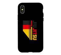 Carcasa para iPhone X/XS Bandera Alemana Y Luchador De Jiu-Jitsu De Alemania
