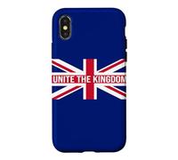 Carcasa para iPhone X/XS Bandera británica de Reino Unido Union Jack Unite The Kingdom