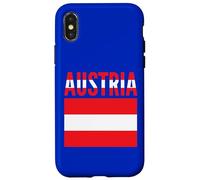 Carcasa para iPhone X/XS Bandera de Austria Colores Orgullo Nacional Patriótico