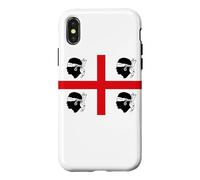Carcasa para iPhone X/XS Bandera de Cerdeña Italia 4 Moros Cerdeña