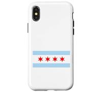 Carcasa para iPhone X/XS Bandera de Chicago Home Love Family Hombres Mujeres Niños Jóvenes