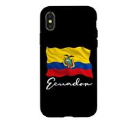 Carcasa para iPhone X/XS Bandera de Ecuador Patriótica Hombres Mujeres Niños Ecuatoriano