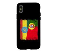 Carcasa para iPhone X/XS Bandera de Etiopía Portugal | Raíces portuguesas etíopes