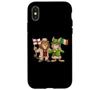 Carcasa para iPhone X/XS Bandera de Inglaterra e Irlanda Raíces inglesas Reino Unido