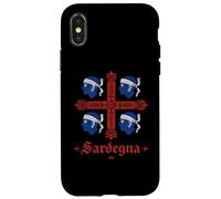 Carcasa para iPhone X/XS Bandera de los Cuatro moros de Cerdeña, diseño de Italia