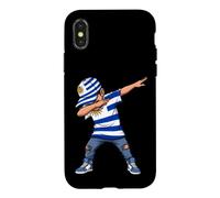 Carcasa para iPhone X/XS Bandera de Uruguay Dab Dance Pose Orgullo Uruguayo