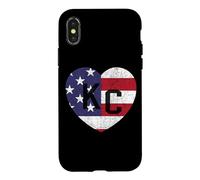 Carcasa para iPhone X/XS Bandera del país del Mundo de Estados Unidos KC Heart Kansas City Love Letters US