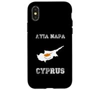 Carcasa para iPhone X/XS Bandera Envejecida de Chipre Ayia Napa Pride