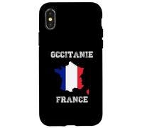 Carcasa para iPhone X/XS Bandera Envejecida de Francia Occitanie Pride
