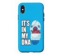 Carcasa para iPhone X/XS Bandera Holandesa y surcoreana Mixta de ADN