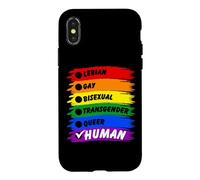 Carcasa para iPhone X/XS Bandera Humana LGBT del Mes del Orgullo Gay, Bandera del Orgullo Gay