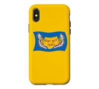 Carcasa para iPhone X/XS Bandera Ondulada de Las tribus de Fort Peck Assiniboine Nativo Americano