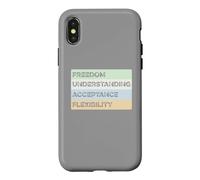 Carcasa para iPhone X/XS Bandera sin Etiqueta sin Etiqueta LGBTQ+ Mes del Orgullo Identidad de género