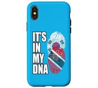 Carcasa para iPhone X/XS Bandera trinitense y surcoreana de Mezcla de ADN