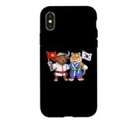 Carcasa para iPhone X/XS Bandera Vietnam Corea del Sur Raíces vietnamitas Coreana