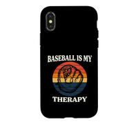 Carcasa para iPhone X/XS Baseball Is My Therapy Vintage Retro Glove Player