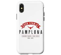 Carcasa para iPhone X/XS Basque: Pamplona Shirt/San Fermin
