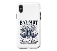 Carcasa para iPhone X/XS Bat Shit Crazy Social Club Madness In The Moonlight Bat