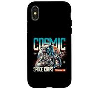 Carcasa para iPhone X/XS Batallón Guerrero Alienígena del Cuerpo Espacial Cósmico de Ciencia Ficción