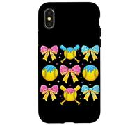 Carcasa para iPhone X/XS Bate de sóftbol con Arco de Helado para Juventud