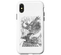 Carcasa para iPhone X/XS Batman Pencil Batarang Throw Illustration