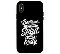Carcasa para iPhone X/XS Bautizado por un Solo Espíritu en un Solo Cuerpo Cristiano