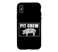 Carcasa para iPhone X/XS BBQ Barbeque The Best PitMaster Companion. The Pit Crew