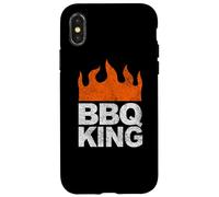 Carcasa para iPhone X/XS BBQ King Barbacoa Parrilla Ahumado Patio Trasero Cocina Patio Trasero