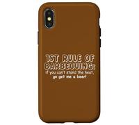 Carcasa para iPhone X/XS BBQ Rule Funny Barbacoa Amante Cita Verano