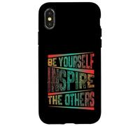 Carcasa para iPhone X/XS Be Yourself Inspire The Others Cita de tipografía Motivacional