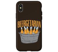 Carcasa para iPhone X/XS Beber Party Beergetarin Pun Drink Brew Alcohol Craft-Beer