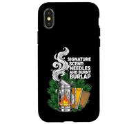 Carcasa para iPhone X/XS Beekeeper Signature Scent Needles Burnt Burlap