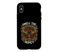 Carcasa para iPhone X/XS Beekeeper Smell The Honey Vintage Bee Apiary Graphic