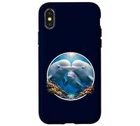 Carcasa para iPhone X/XS Belugawal Ballenero Unicornio de los Mares Ballena Familia Océano