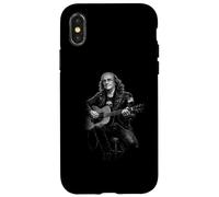 Carcasa para iPhone X/XS Ben Franklin Tocando Guitarra Acústica Rock Himno Vibes
