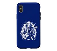 Carcasa para iPhone X/XS Benjamin Franklin Toca la Guitarra