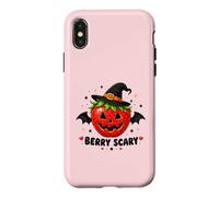 Carcasa para iPhone X/XS Berry Scary Strawberry Halloween Summerween Witch Kawaii