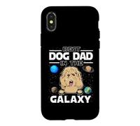 Carcasa para iPhone X/XS Best Dog Dad In The Galaxy Goldendoodle Puppy Dogs Lovers