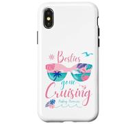 Carcasa para iPhone X/XS Besties Gone Cruising Matching Womens Girls Cruise