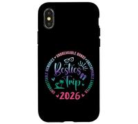 Carcasa para iPhone X/XS Besties Trip 2026 Unforgettable Memories Vacation Matching