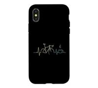 Carcasa para iPhone X/XS Bicicletas latidos corazón Bicicleta de Carretera gravelbike Ciclista café Motivo