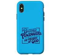 Carcasa para iPhone X/XS Bienaventuranzas. versículo de la Biblia, Cita Positiva