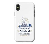 Carcasa para iPhone X/XS Bienvenido a Madrid Santo Padre 2026 Paloma de Paz Católico