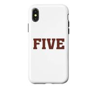 Carcasa para iPhone X/XS Big Maroon Color 5 Five
