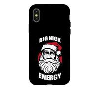 Carcasa para iPhone X/XS Big Nick Energy Divertido Papá Noel Navidad